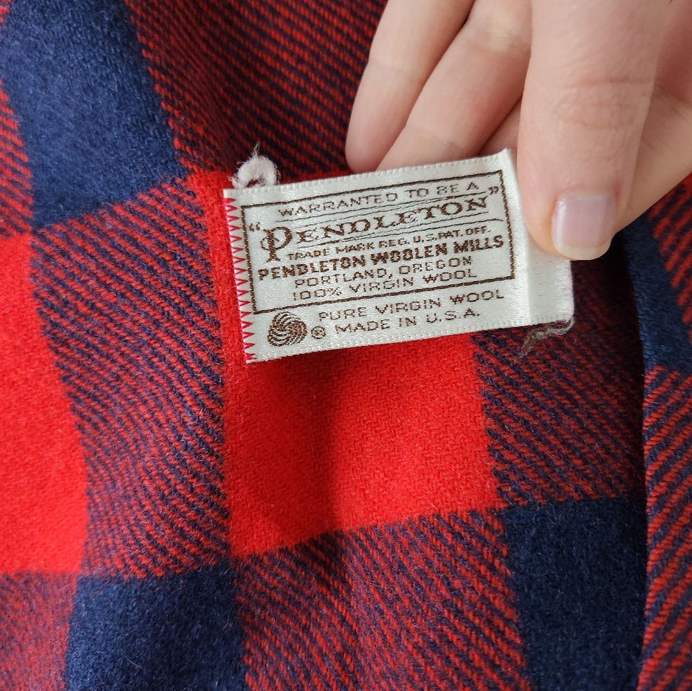 Vintage Pendleton Wool Shawl - image 5